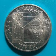 10 marek 1996 A 150 rocznica - Kolpingwerk  Srebro 0,625 waga 15,5