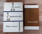 Anatol Łunaczarski Pisma Wybrane t. 2 + Myśli i Ludzie ZESTAW 2 szt. UNIKAT