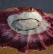 Bransoletka Szmaragd Rubin Kwarc różowy Rękodzieło