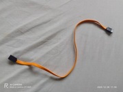 Krótki kabel SATA do dysku HDD SSD pomarańczowy sprawny