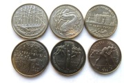 Komplet monet 2-złotowych z 1995 roku w menniczych stanach