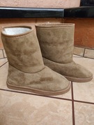 Buty zimowe - ocieplane - zamsz