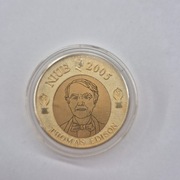 1 dolar  2005 Wynalezienie żarówki - Thomas Edison 