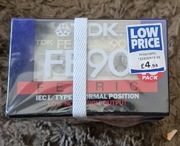 Kasety TDK FE 90  NOWE W FOLII 10szt.