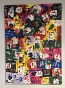 Abstrakcja obraz na płótnie ręcznie malowany 