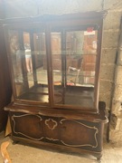 francuska drewniana komoda dwuczęściowa