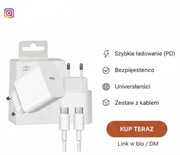Ładowarka+kabel do iPhone np.17,16,16 i innych urządzeń