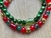 Zestaw bransoletek handmade – eleganckie, imprezowe, świąteczne