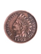 USA 1 cent Indian Head 1902 rok