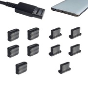 Zestaw 10x zatyczka zaślepka USB-C przeciw kurzowi na port i kabel