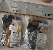 BALONY METALIC 21 URODZINY 27,5CM 6SZT.