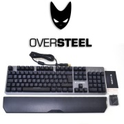 Klawiatura mechaniczna Oversteel Titanium, Outemu Red, Podkładka, USB