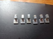 Unitra ws432diora przyciski nakładki srebrne małe 