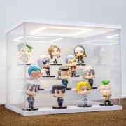 Gablotka Ekspozycyjna LED na Figurki | Akrylowa | 4 Poziomy | 32cm