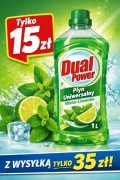 Płyn do podłóg 1L Dual power (zapach mięta i limonka)