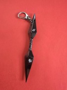Podwójny Brelok Naruto Kunai Czarny Metalowy Gadżet Anime