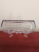 Przybornik toaletowy  Art deco Bohemia (szkło neodymowe?)