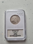 5 zł Piłsudski 1936 – srebrna moneta II RP – slab / grading