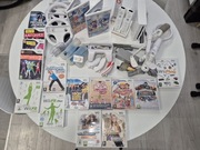 Zestaw konsola do gier Nintendo Wii wraz z 16 grami i gadżetami