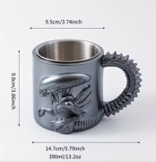 Kubek Xenomorph 3D – Nowoczesny Płaski Kubek do kawy