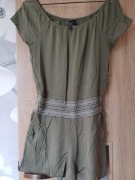 Letni kombinezon damski khaki S/M 100% wiskoza 