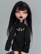 monster high lalka draculaura g1 ooak custom repaint