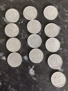 Komplet monet 1 zł z różnych lat 
