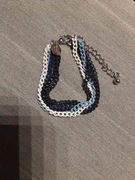 Bransoletka z łańcuszków trójkolorowa