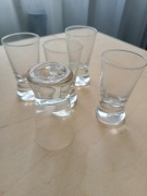 KIELISZKI PRL/VINTAGE DO WÓDKI KOMPLET 5 SZT 50 ml DLA KOLEKCJONERA