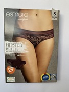 Figi damskie ESMARA S 36/38 2 szt. koronkowe