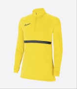 Bluza piłkarska Nike Strike Drill Top yellow black 1/2 zip