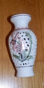 wazonik mały ażurowy ceramiczny wazon 8cm