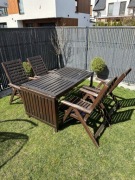 Stół ogrodowy rozkładany IKEA + 4 krzesła