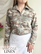 lniany moro żakiet przejściowa wiosenna jesienna kurtka nowy lindex xs