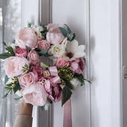 Wianek dekoracyjny pastelowy