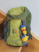 Gęś z długą szyją, zawieszka do torebki, szydełko 