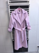 Liliowy płaszcz wełniany Vasari Kopertowy fason | Premium | Nowy uni 