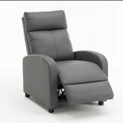 Fotel Rozkładany Yaheetech Relaksacyjne Krzesło Sofa Pojedyńcza Wygodne