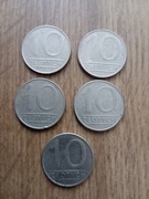 Moneta 10zł 1988r. - 5 sztuk