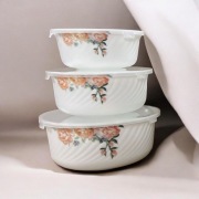 Zestaw misek ceramicznych we wzory 