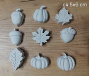 Figurki z gipsu ceramicznego jesienne zestaw mix