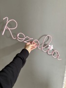 Imię na ścianę dla dziewczynki , piękna dekoracja pokoju 7 literek