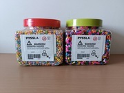 Koraliki do prasowania IKEA | 2 pojemniki (kolory + pastele) + szablony