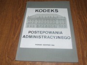 KODEKS POSTĘPOWANIA ADMINISTRACYJNEGO