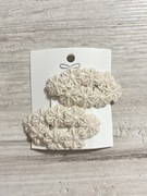 Spinki do włosów szydełkowe kwiatki handmade