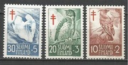 Finlandia rocznik 1956 Mi 461-463 ptaki**czyste