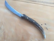 Nóż składany/składak wołoski (dziwer/damast skuwany)