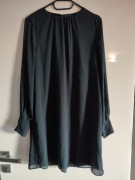 Turkusowa sukienka mini, H&M, rozmiar 38