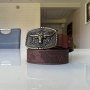 Pasek z klamrą w stylu western opium swag y2k