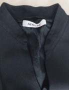 Hexeline; czarna marynarka/ żakiet, krótkie rękawy